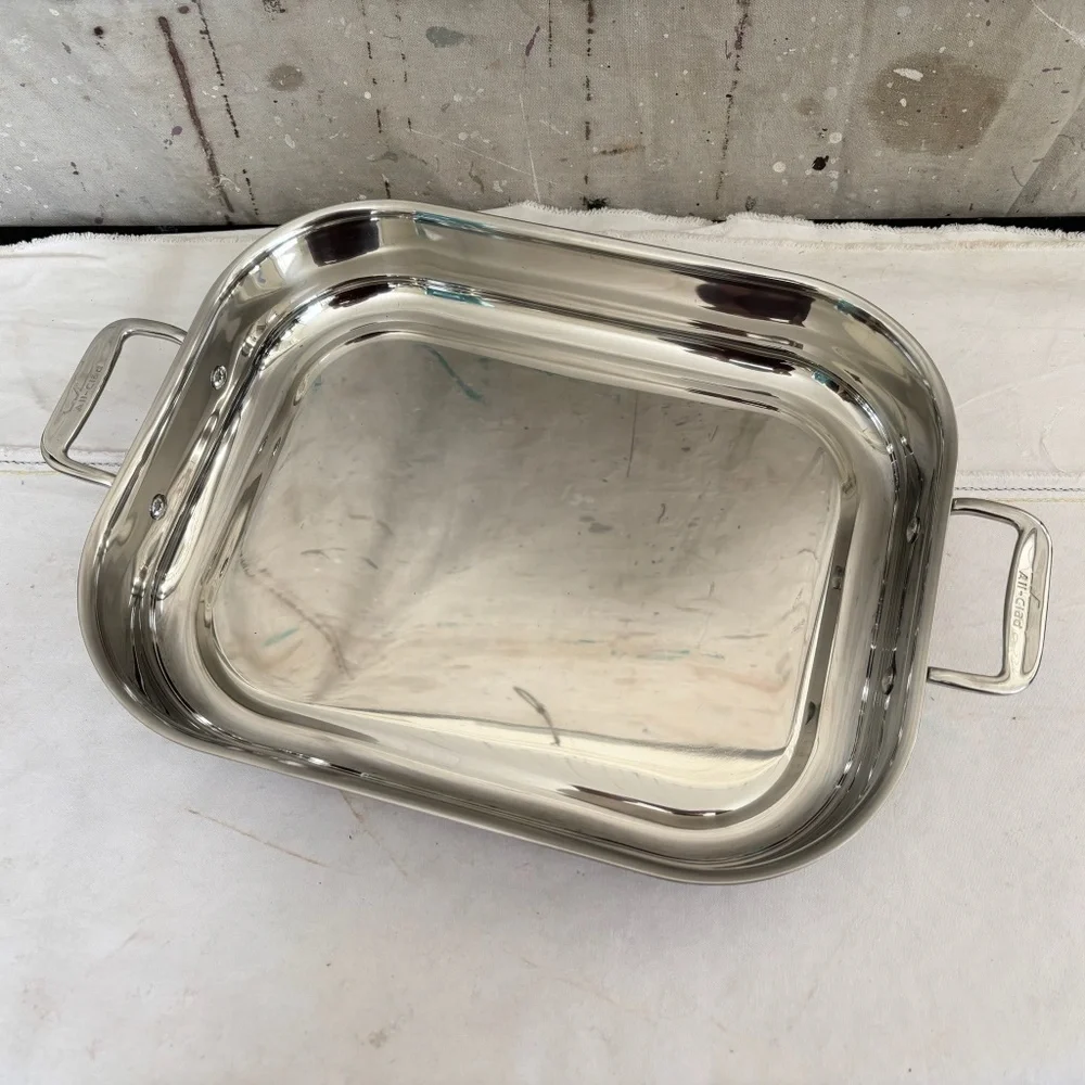 All-Clad Stainless Steel Roasting/Baking Lasagna Pan with Handles
